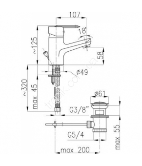 Смеситель Armatura Amber 582-845-00