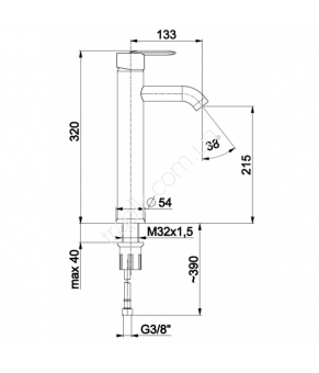 Смеситель Armatura Cyrkon 582-622-00