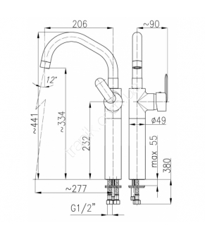 Смеситель Armatura Cyrkon 582-734-00