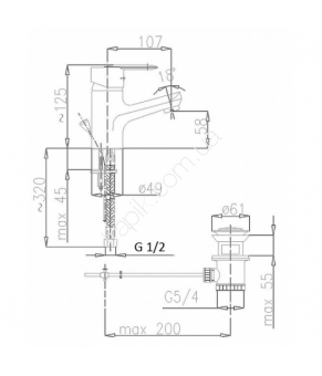 Смеситель Armatura Cyrkon 582-814-00
