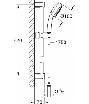 Душевой набор Grohe Tempesta 27929002