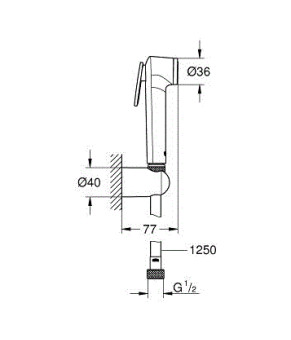 Гигиенический душ Grohe Tempesta 27513001