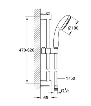 Душевой набор Grohe Vitalio 26032000