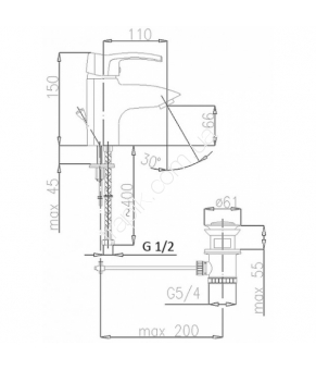 Смеситель Armatura Kwarc 4202-814-00