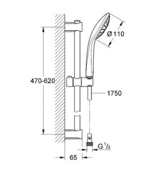 Душевой набор Grohe Vitalio Joy 27322000