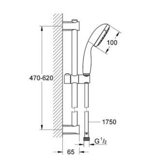 Душевой набор Grohe Vitalio Start 27942000