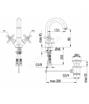 Смеситель Armatura Retro Classic 382-325-00
