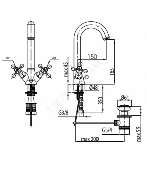Смеситель Armatura Retro Classic 382-425-00