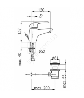 Смеситель Armatura Albit 4602-815-00