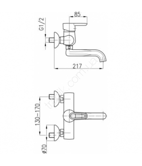 Смеситель Armatura Bazalt 4700-810-00