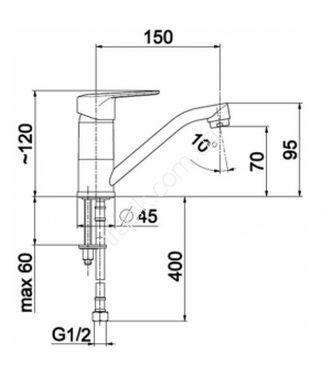 Смеситель Armatura German 4512-914-00