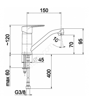 Смеситель Armatura German 4512-915-00
