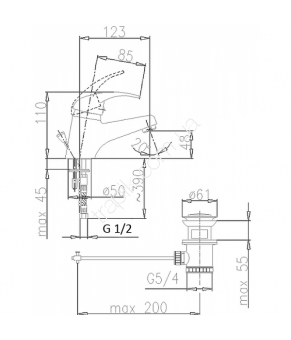 Смеситель Armatura Nefryt 502-814-00