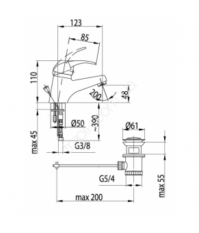 Смеситель Armatura Nefryt 502-815-00