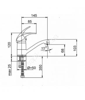 Смеситель Armatura Nefryt 502-915-00