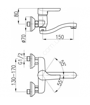 Смеситель Armatura Obsydian 5100-810-00