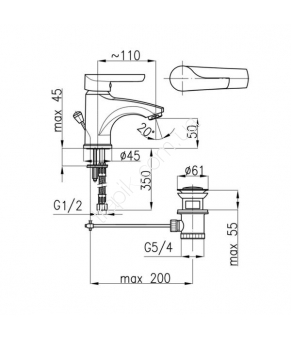 Смеситель Armatura Obsydian 5102-814-00