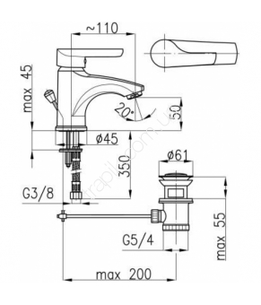 Смеситель Armatura Obsydian 5102-815-00
