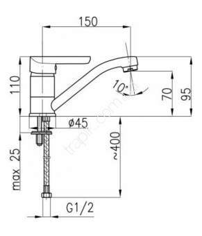 Смеситель Armatura Obsydian 5102-914-00