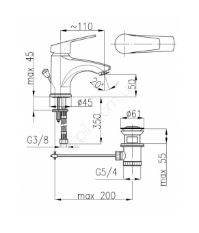 Смеситель Armatura Rodon 452-825-00