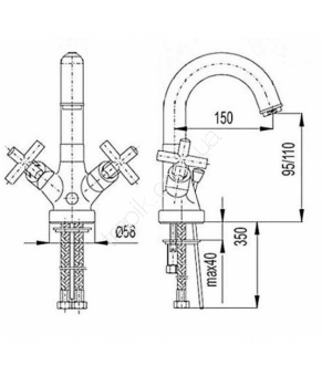 Смеситель Armatura Symetric 342-315-00