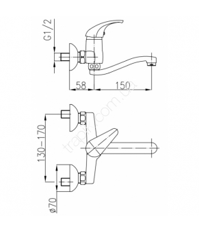 Смеситель Armatura Baryt 550-810-00