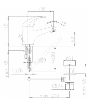 Смеситель Armatura Baryt 552-815-00