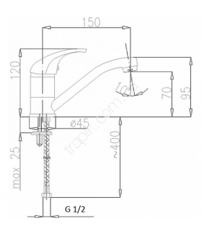 Смеситель Armatura Baryt 552-914-00
