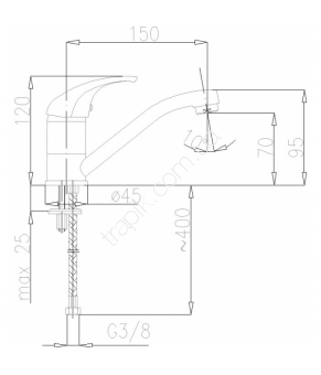 Смеситель Armatura Baryt 552-915-00