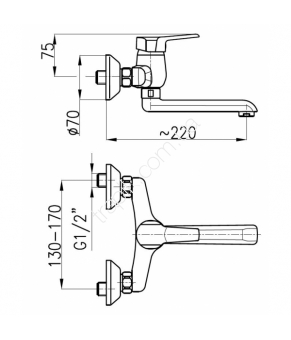 Смеситель Armatura Beryl 4800-810-00