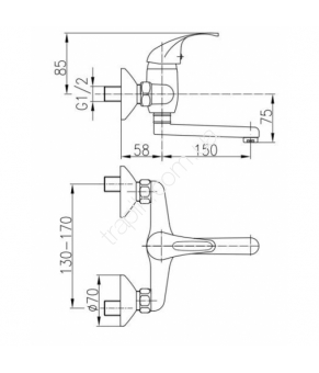 Смеситель Armatura Ecokran 5510-850-00
