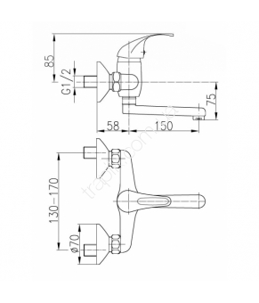 Смеситель Armatura Ecokran 5510-830-00