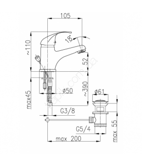 Смеситель Armatura Ecokran 5512-855-00
