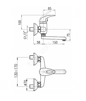 Смеситель Armatura Jaspis 540-810-00