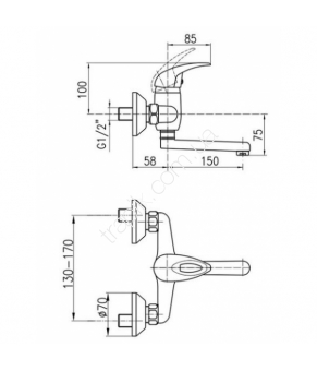 Смеситель Armatura Kroma 540-830-00