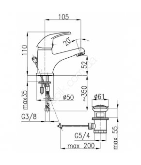 Смеситель Armatura Kroma 542-835-00