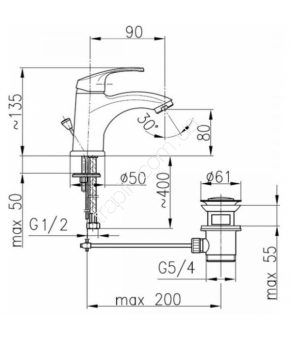 Смеситель Armatura Krzem 4212-814-00