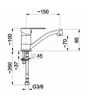 Смеситель Armatura Mohit 5912-914-00