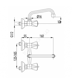 Смеситель Armatura Standard 300-350-00