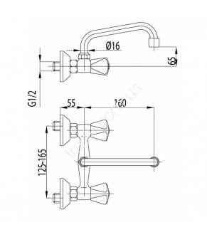 Смеситель Armatura Standard 320-380-00
