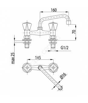 Смеситель Armatura Standard 301-310-00