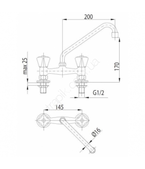 Смеситель Armatura Standard 301-551-00