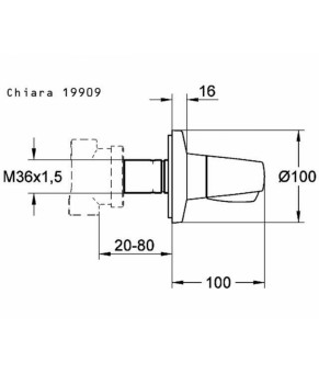 Смеситель Grohe Chiara 19909000