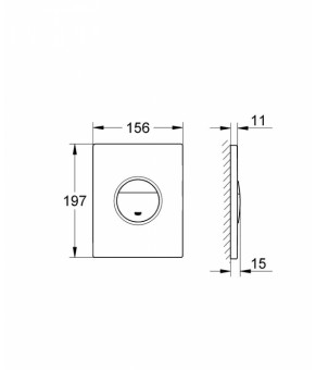 Клавиша смыва Grohe Nova 38769000