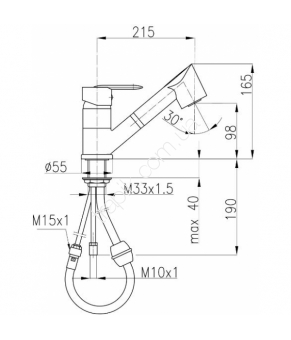 Смеситель Armatura Amber 583-140-00