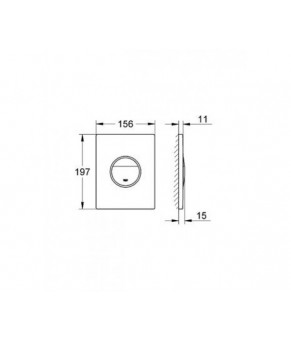 Клавиша смыва Grohe Ondus 38766000