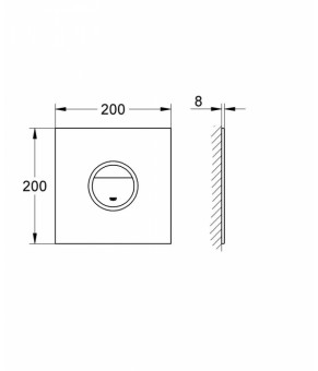 Клавиша смыва Grohe Ondus 38915LS0