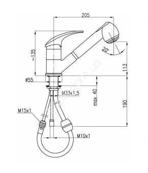 Смеситель Armatura Ametyst 403-114-00