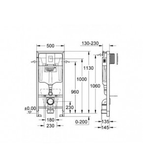 Инсталляция Grohe Rapid SL 38911000