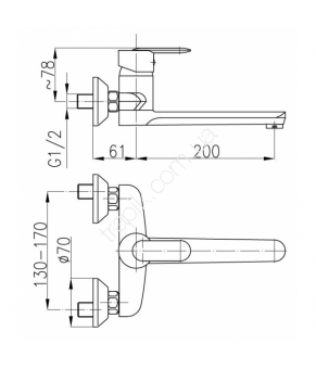 Смеситель Armatura Cyrkon 580-920-00